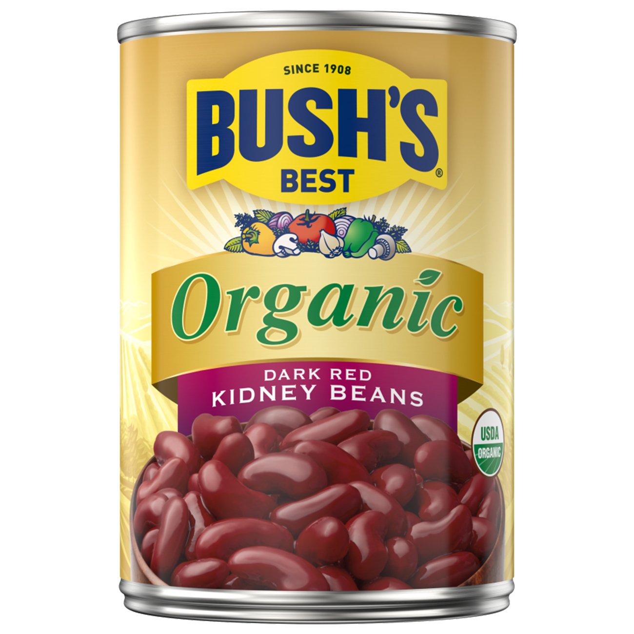 Mountain High Organics Certified Organic Dark Red Kidney Beans 1/5LB Bag