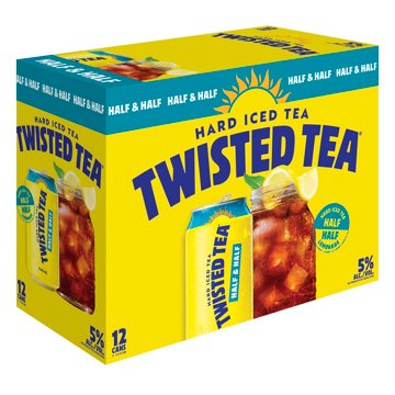 Twisted Tea Hard Iced Tea Half & Half 12 pk Cans, 12 oz