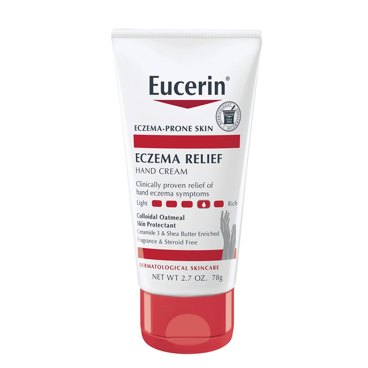 Eucerin Eczema Relief Hand Cream Tube Shop Bath & Skin Care at