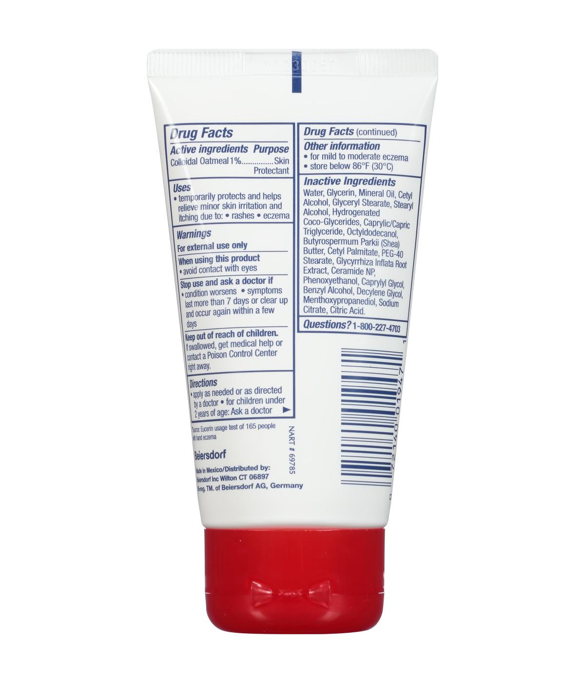 Eucerin Eczema Relief Hand Cream Tube; image 4 of 4