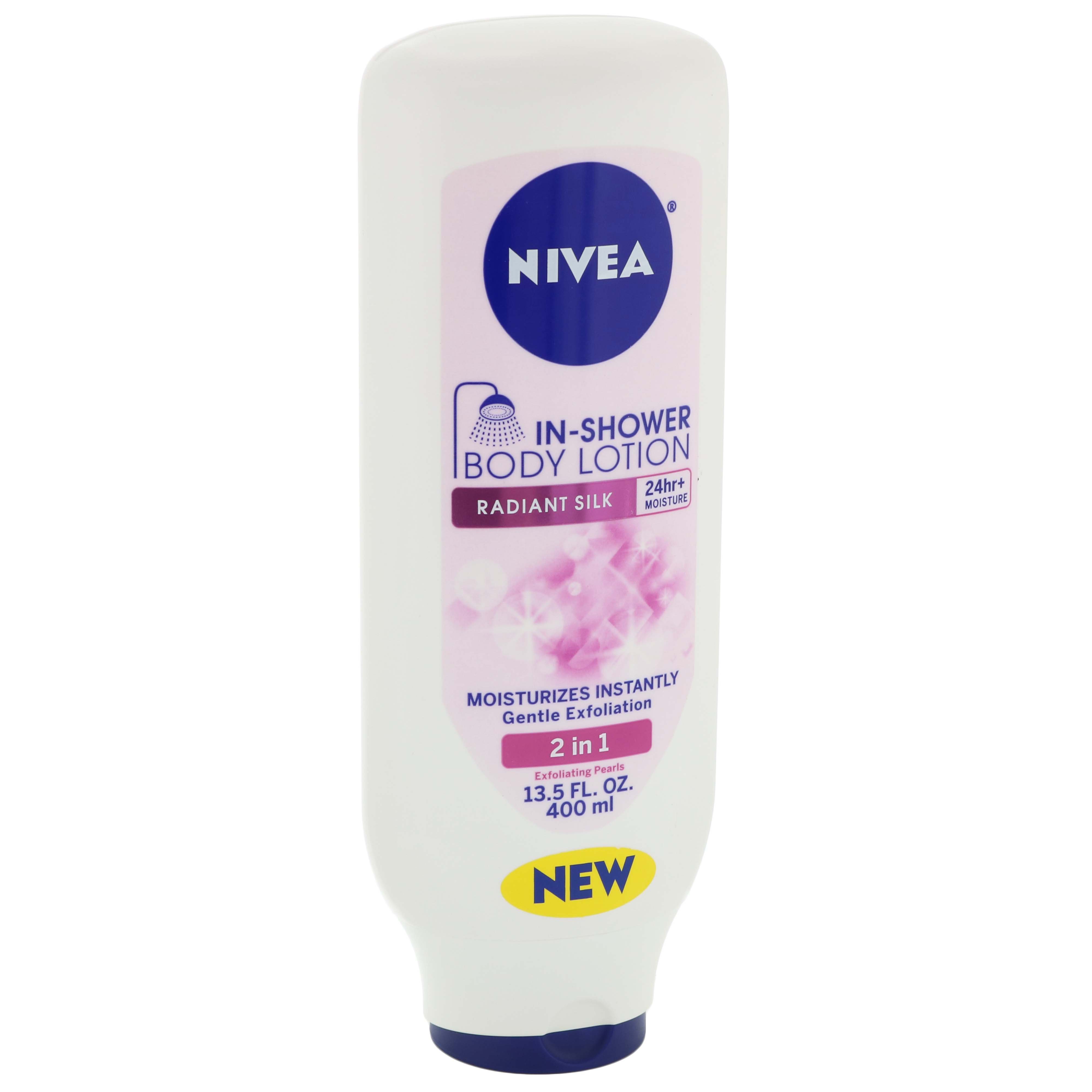 Nivea Radiant Silk InShower Body Lotion Shop Body lotion at HEB