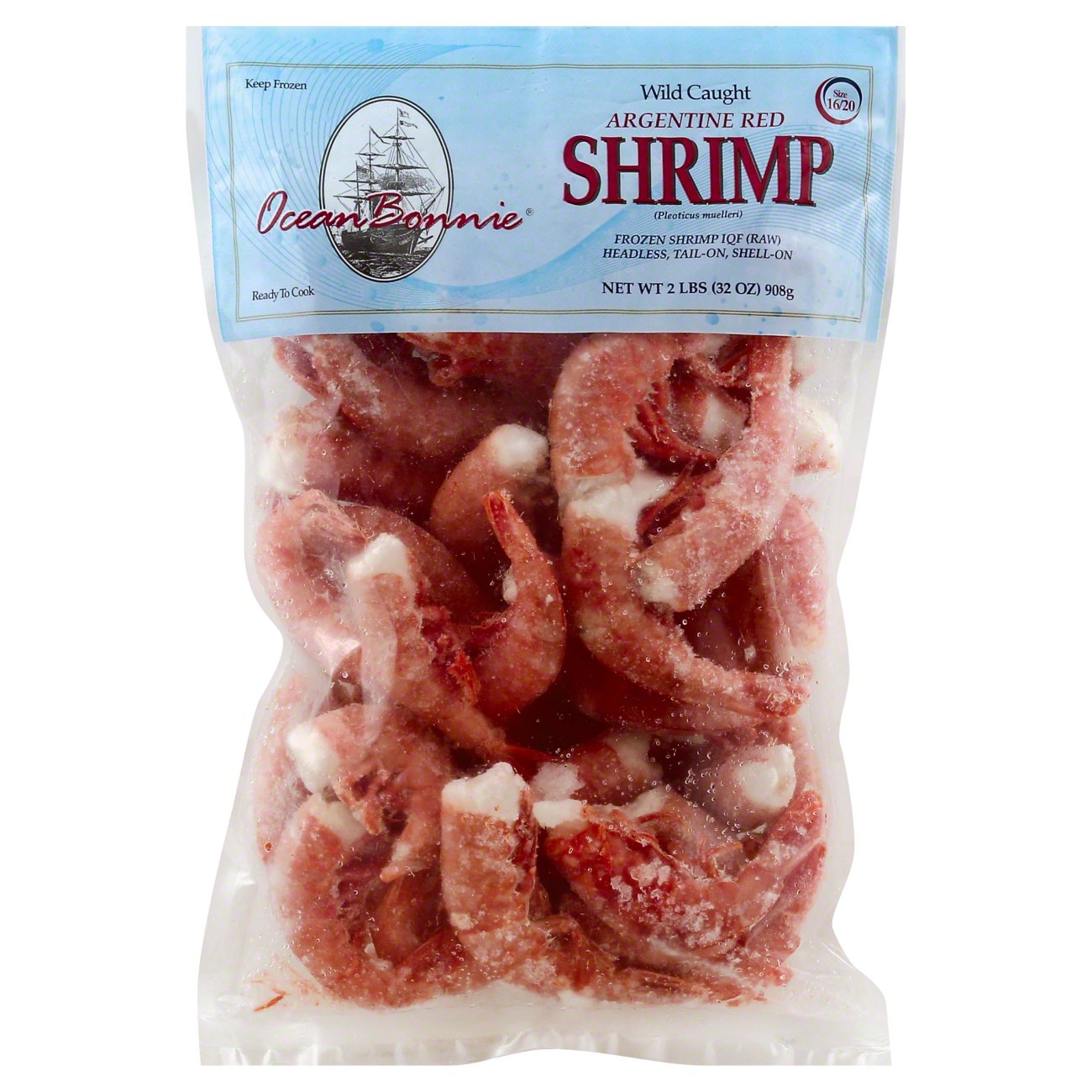 Ocean Bonnie Frozen Wild Caught Shell-On Tail-On Argentine Red Raw ...