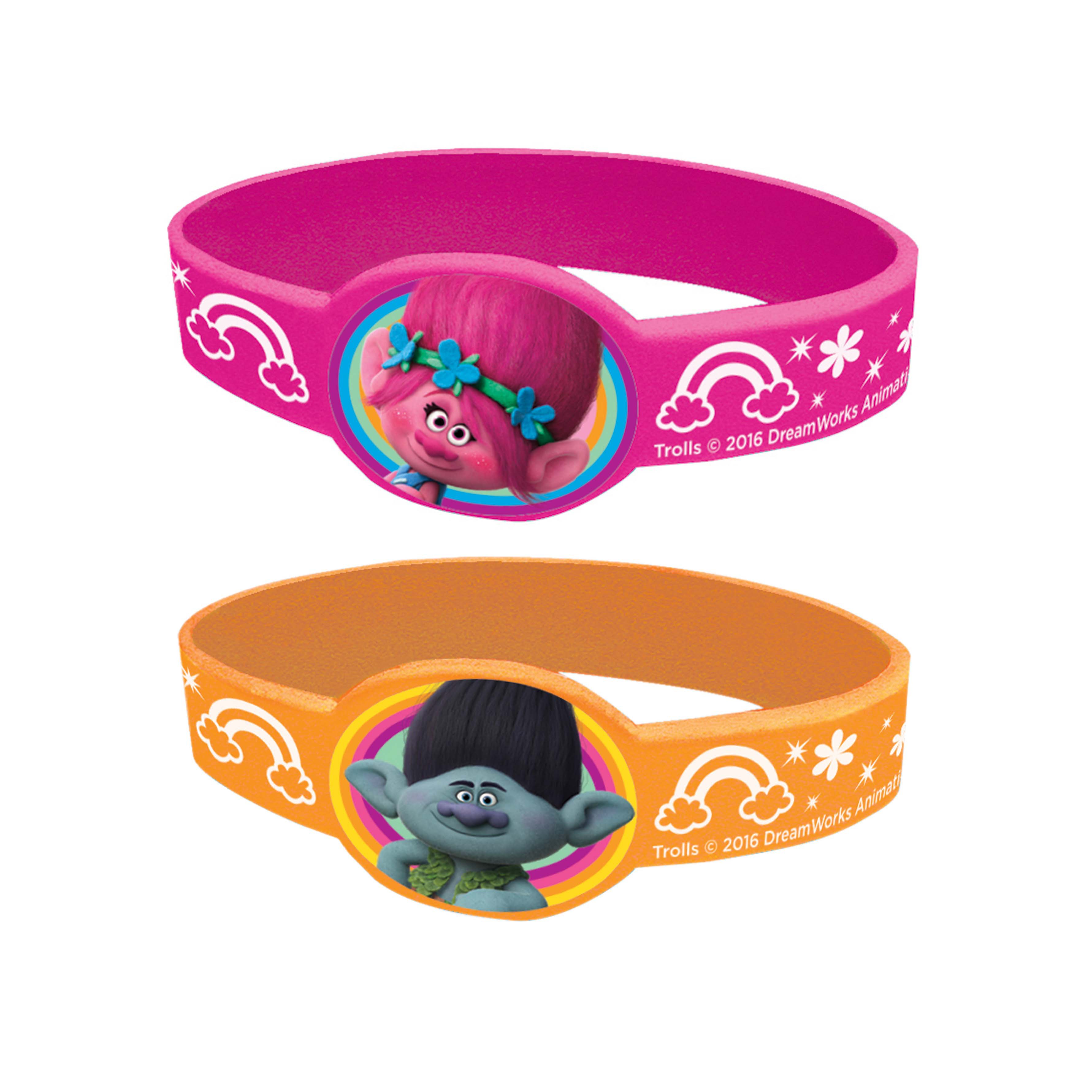 Unique Trolls Rubber Bracelet Party Favors Shop Favors at HEB