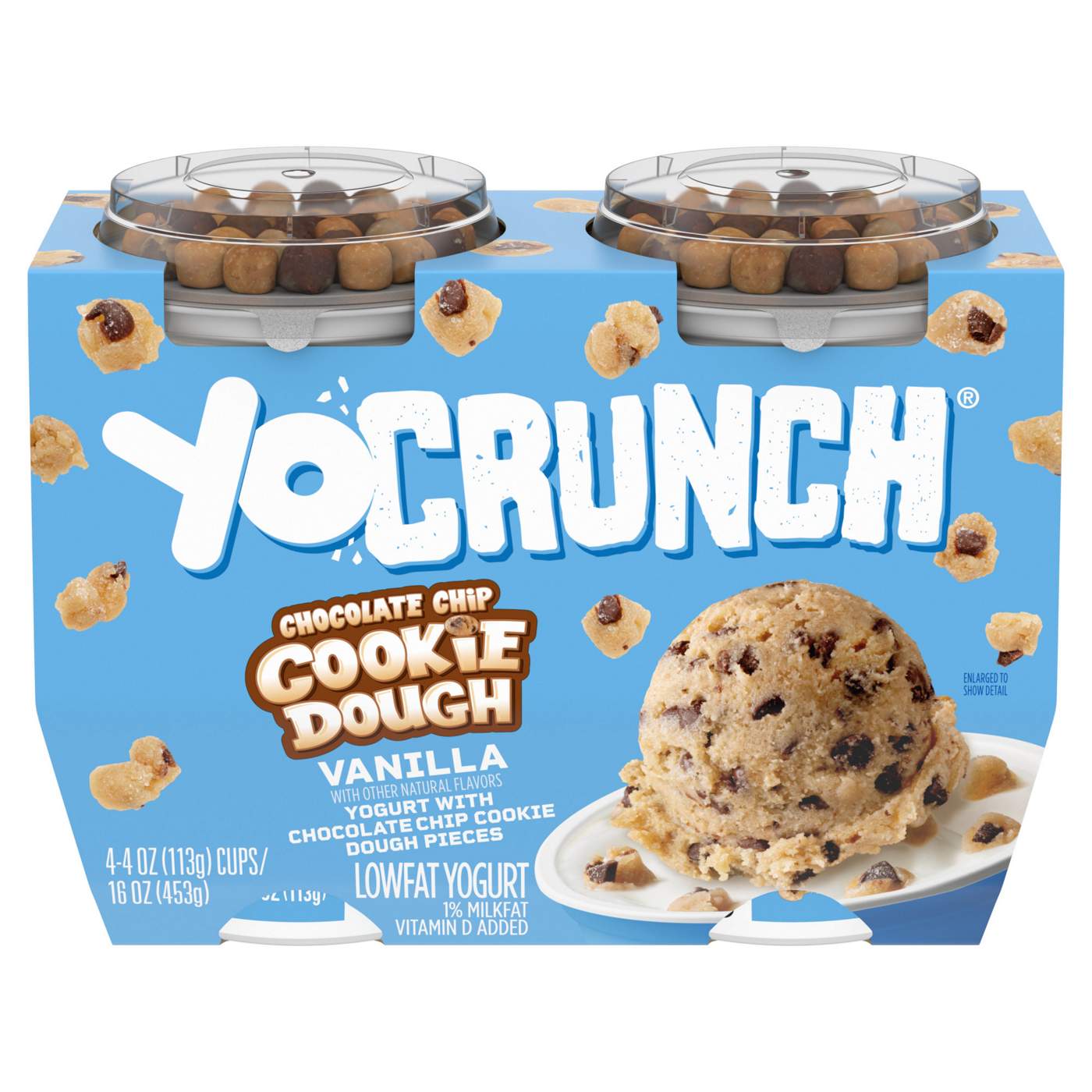 YoCrunch Low-Fat Vanilla With Cookie Dough Yogurt; image 8 of 9