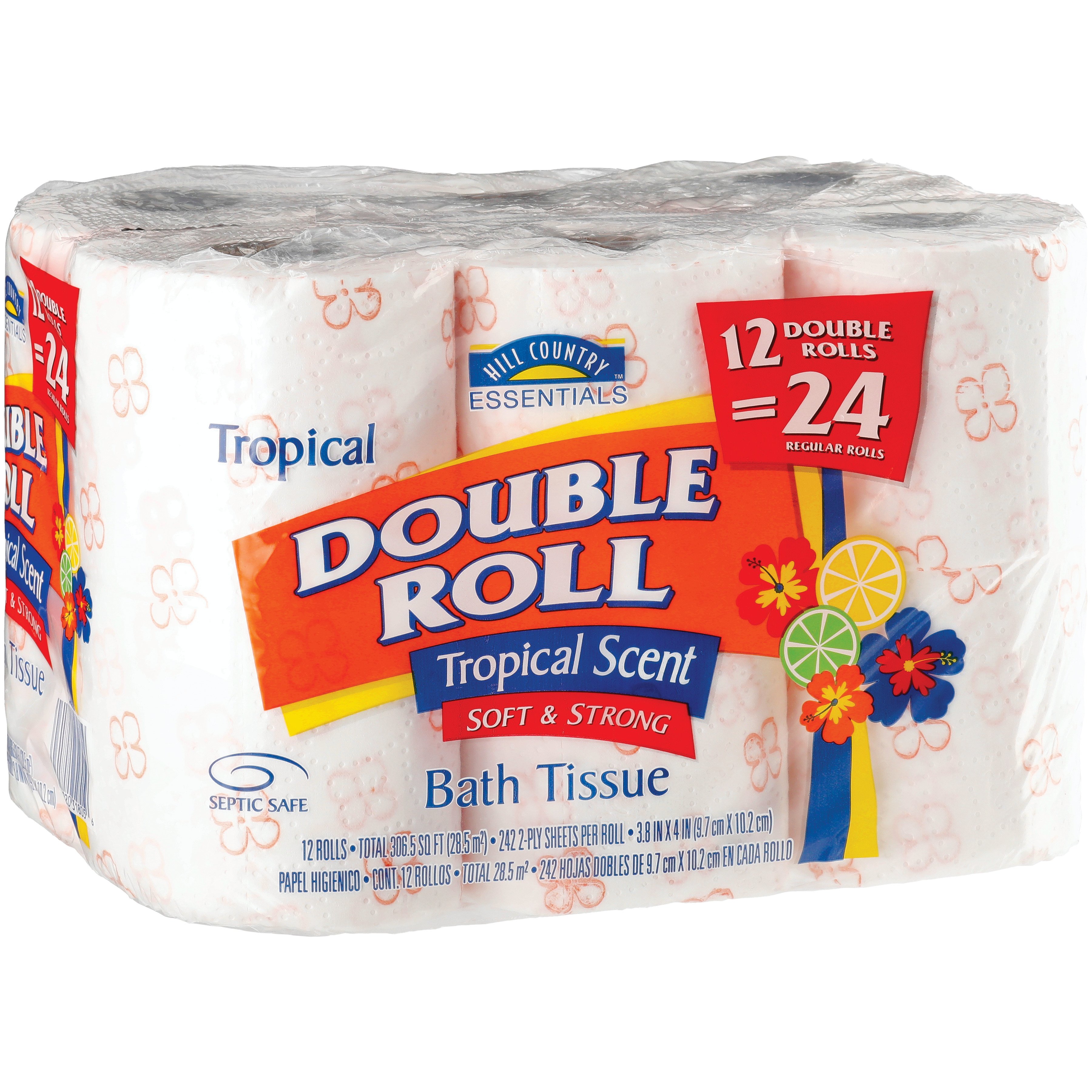 Hill Country Essentials Soft and Strong Tropical Scent Toilet Paper