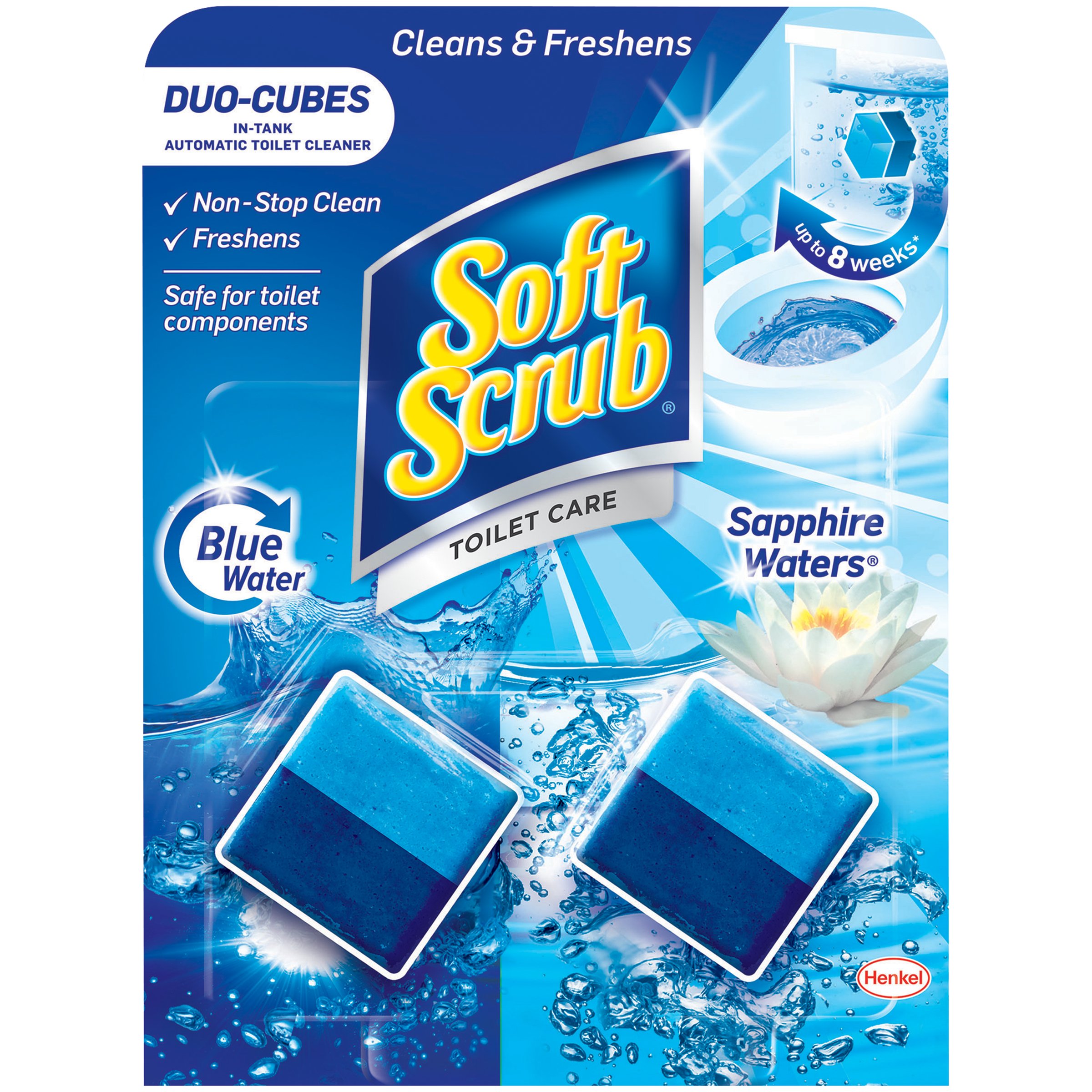 Soft Scrub Toilet Care Duo Cubes Sapphire Waters Toilet Cleaner - Shop  Toilet Bowl Cleaners at H-E-B