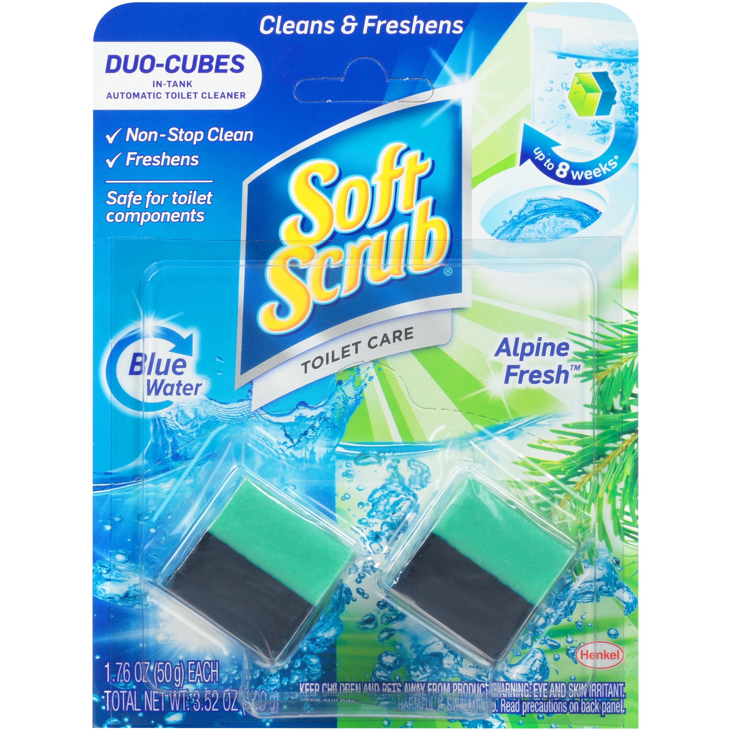 Soft Scrub Toilet Care Duo Cubes Alpine Fresh Toilet Cleaner