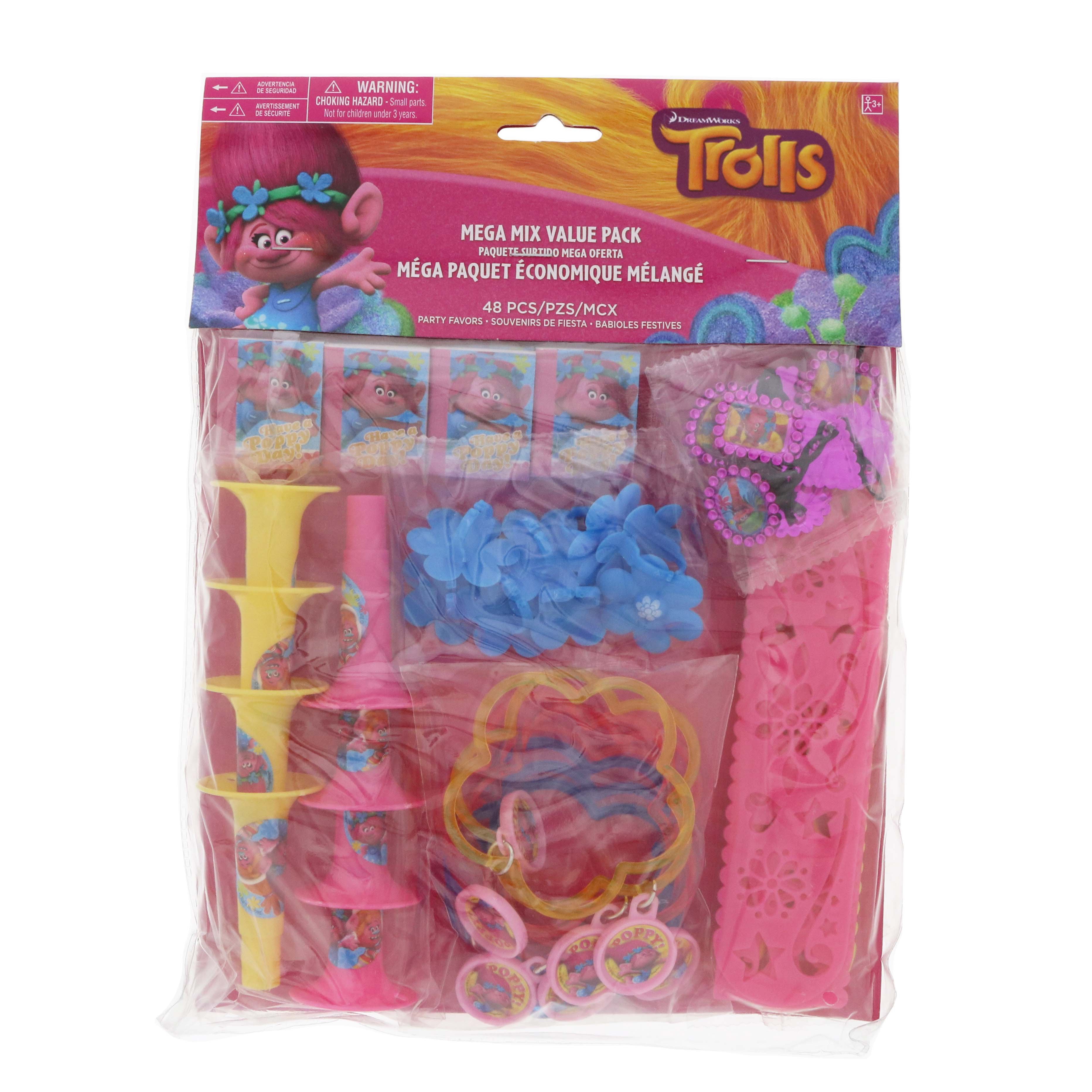 American Greetings Trolls Mega Mix Party Favors Value Pack Shop