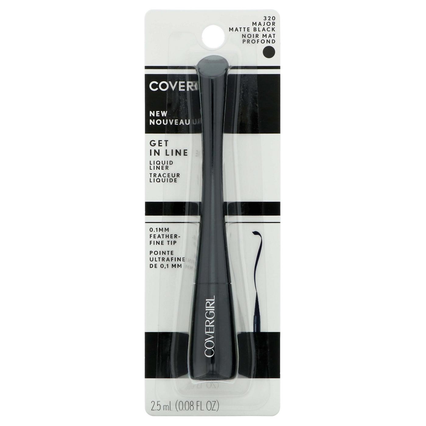 Covergirl Get In Line Liquid Eyeliner 320 Major Matte Black Shop