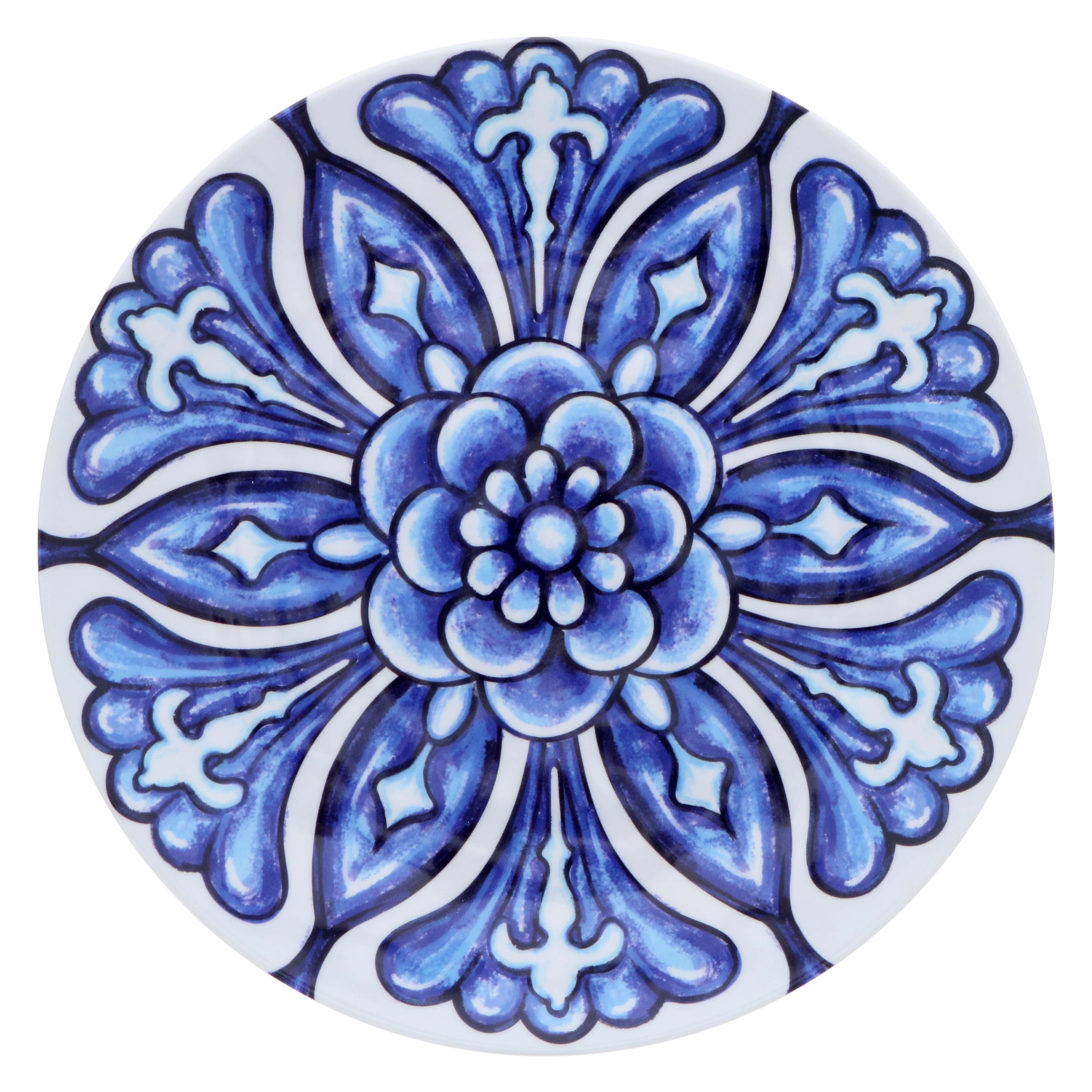 Haven & Key Blue & White Melamine Salad Plate 8in Shop Plates at HEB