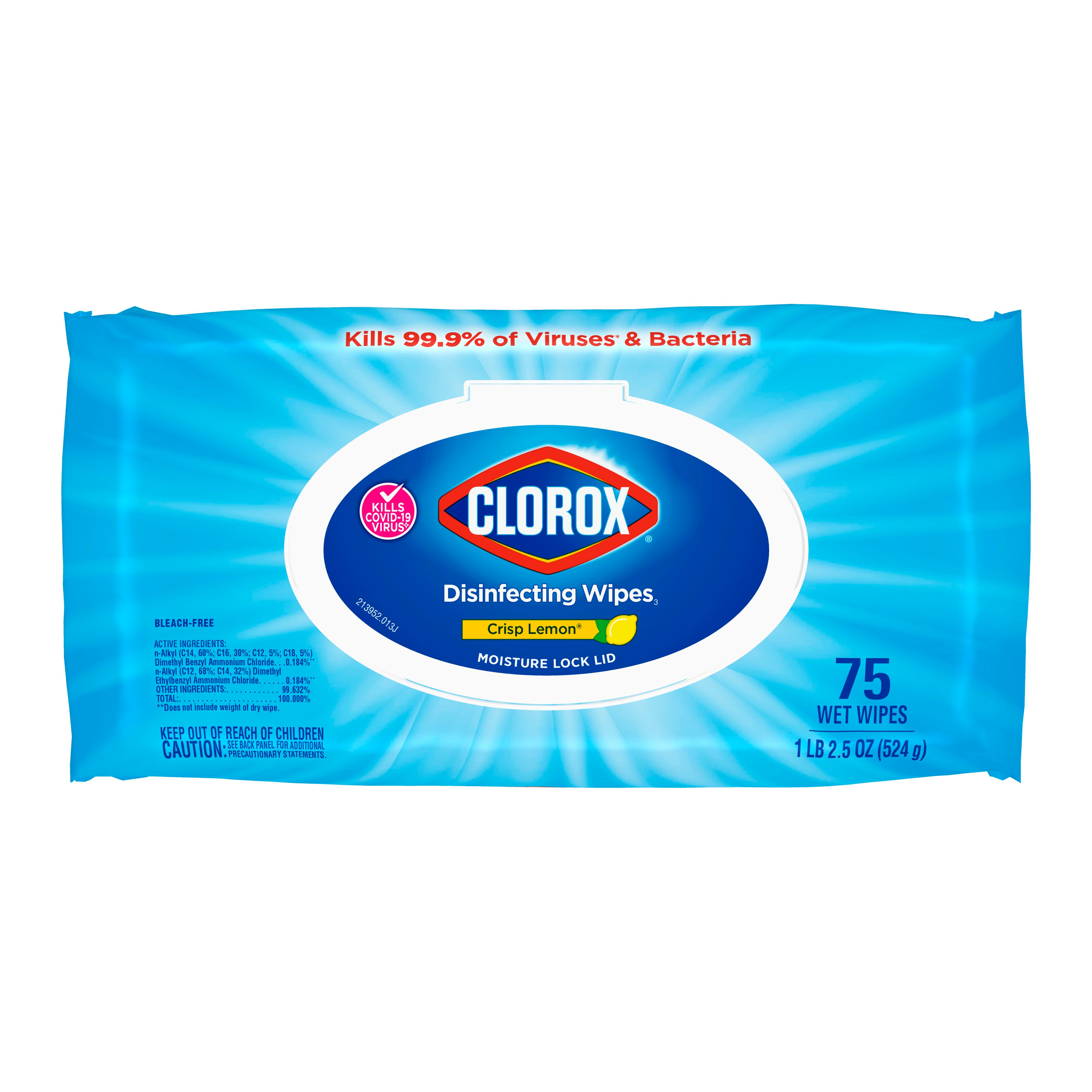 Clorox Easy To Pull Crisp Lemon Disinfecting Wipes Shop All purpose cleaners at HEB