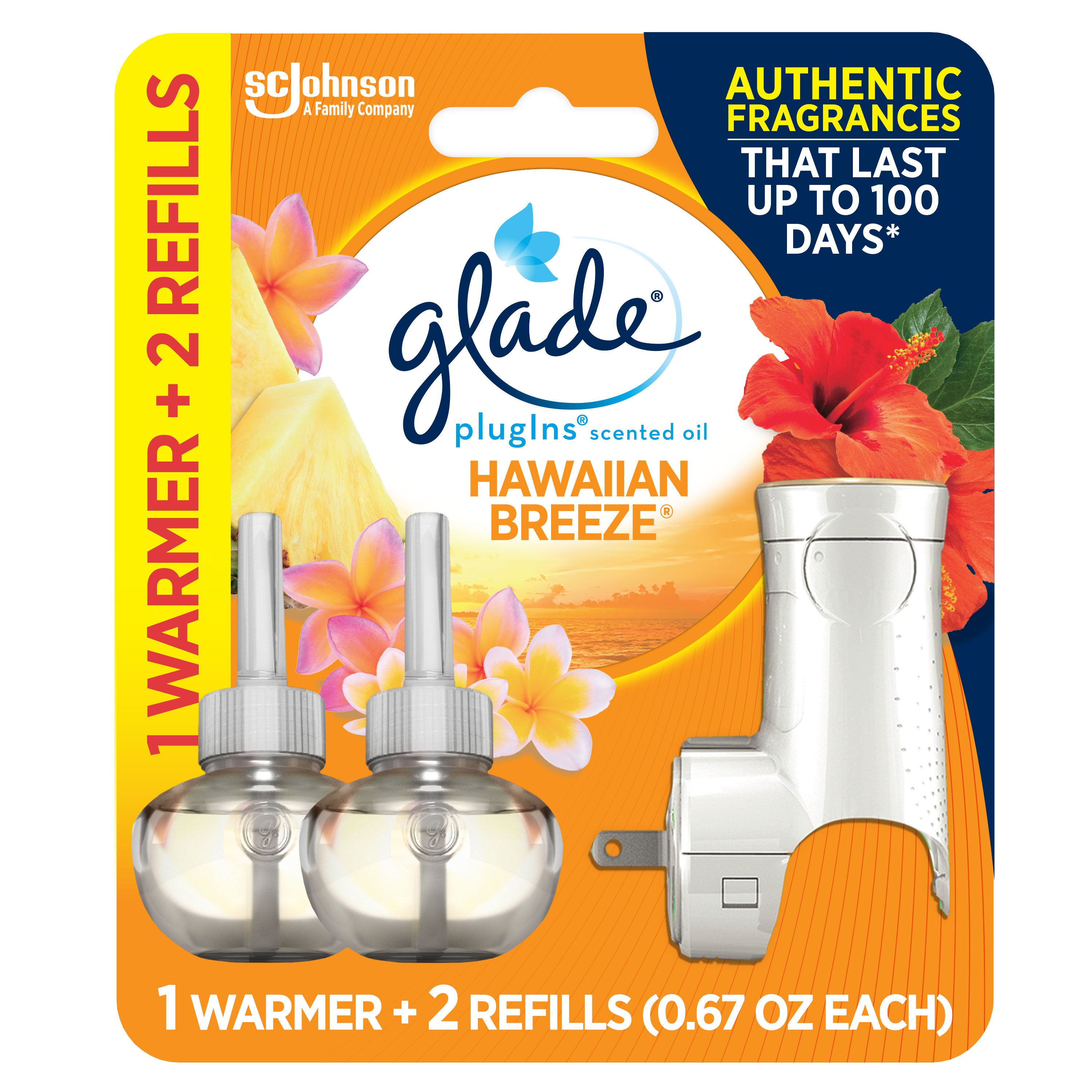 Glade PlugIns Hawaiian Breeze Scented Oils Refills Shop Scented oils & wax at HEB
