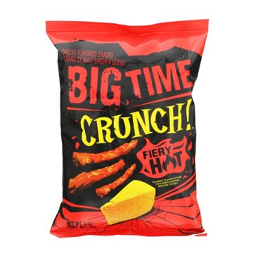 Big Time Crunch! Cheese-Flavored Snacks - Fiery Hot, 3 oz
