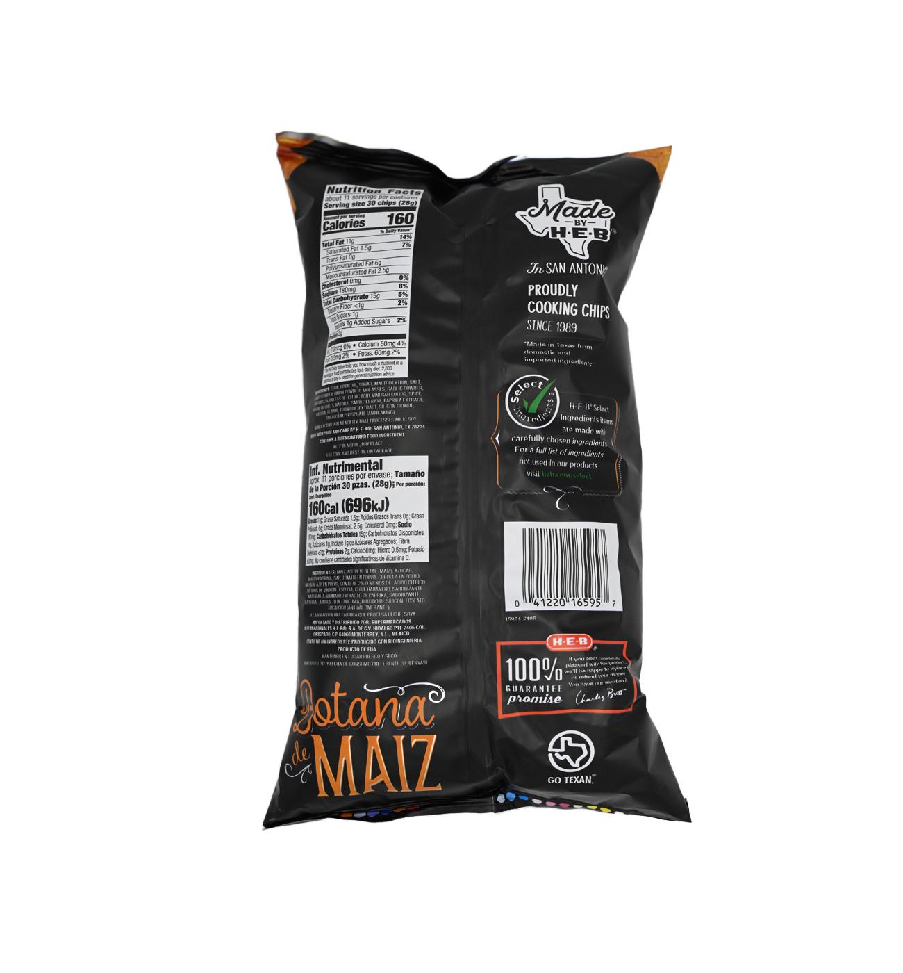 H-E-B Texas Corn Chips - Spicy BBQ; image 2 of 2