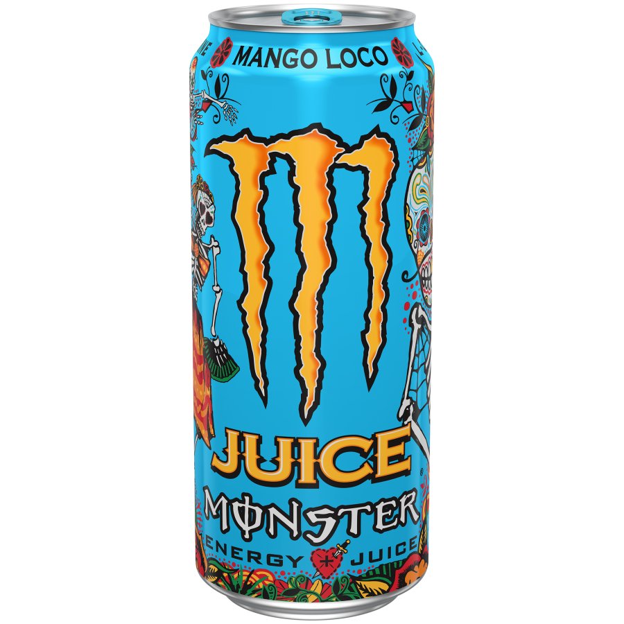 monster energy drink label caffeine