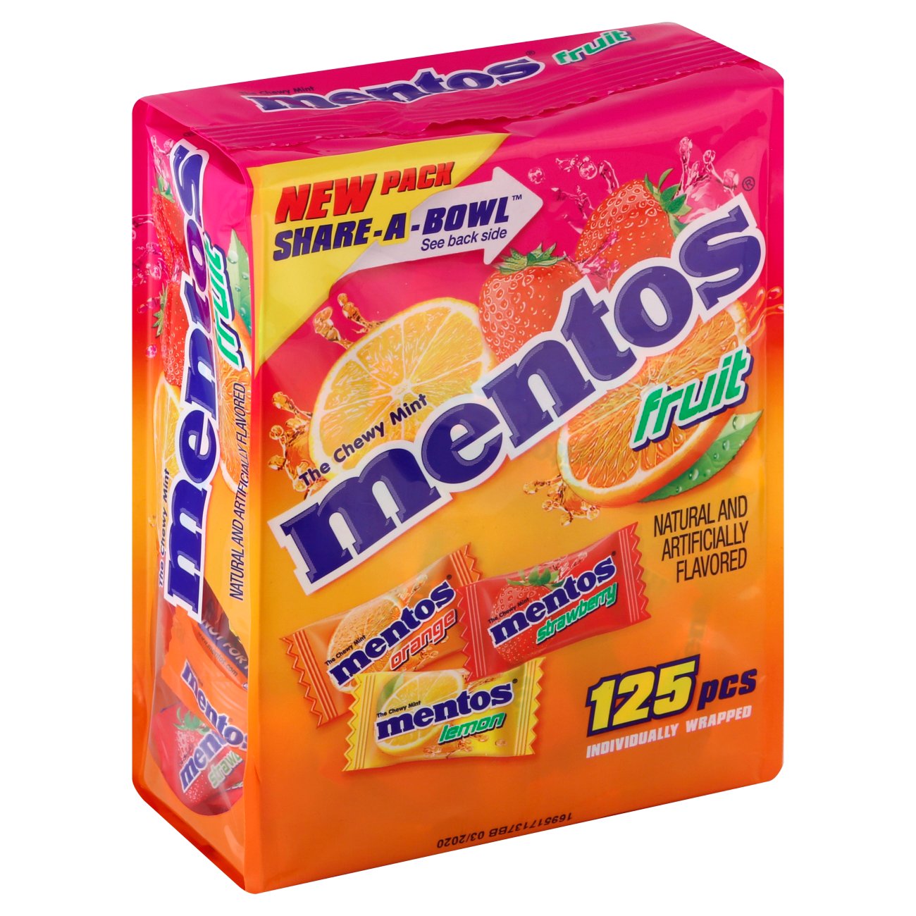 Mentos Share-A-Bowl Fruit Mints - Shop Gum & Mints at H-E-B