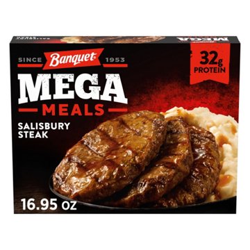Banquet Mega Meals Salisbury Steak with Mashed Potatoes Frozen Meal