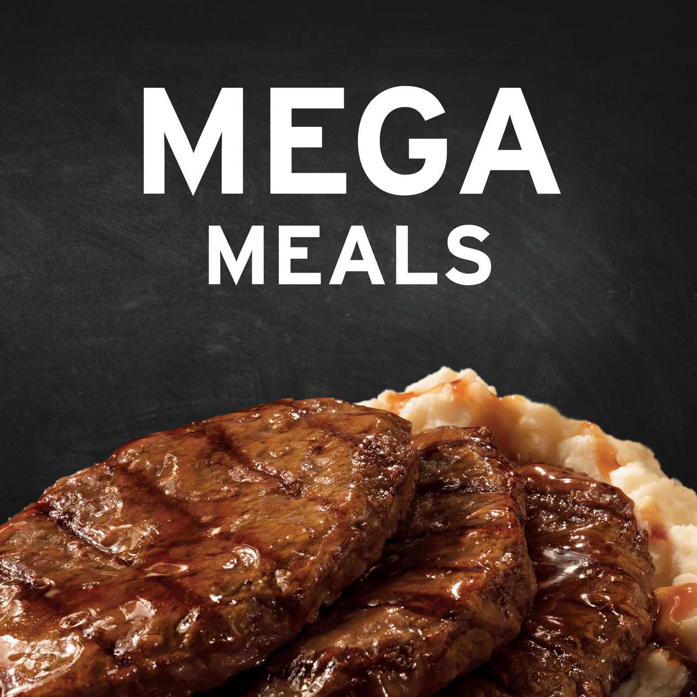 Banquet Mega Meals 32g Protein Salisbury Steak Frozen Meal; image 4 of 7