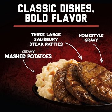 Banquet Mega Meals Salisbury Steak with Mashed Potatoes Frozen Meal
