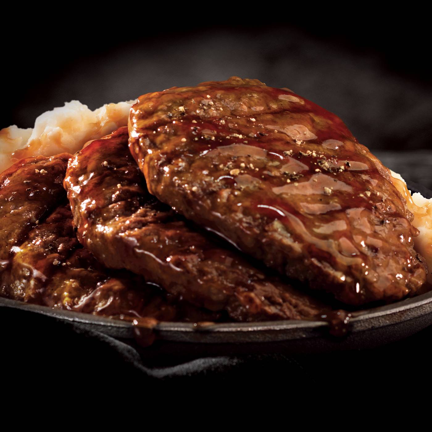 Banquet Mega Meals 32g Protein Salisbury Steak Frozen Meal; image 5 of 7
