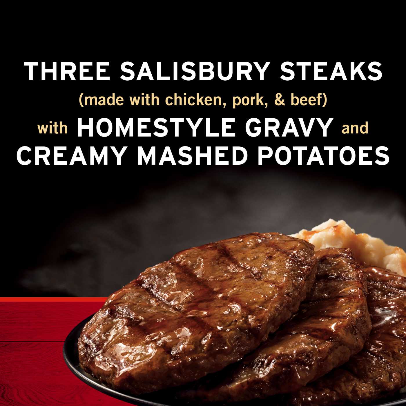 Banquet Mega Meals 32g Protein Salisbury Steak Frozen Meal; image 7 of 7