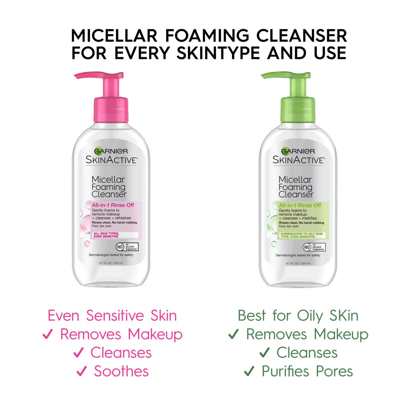 Garnier SkinActive Micellar Foaming Face Wash; image 7 of 7