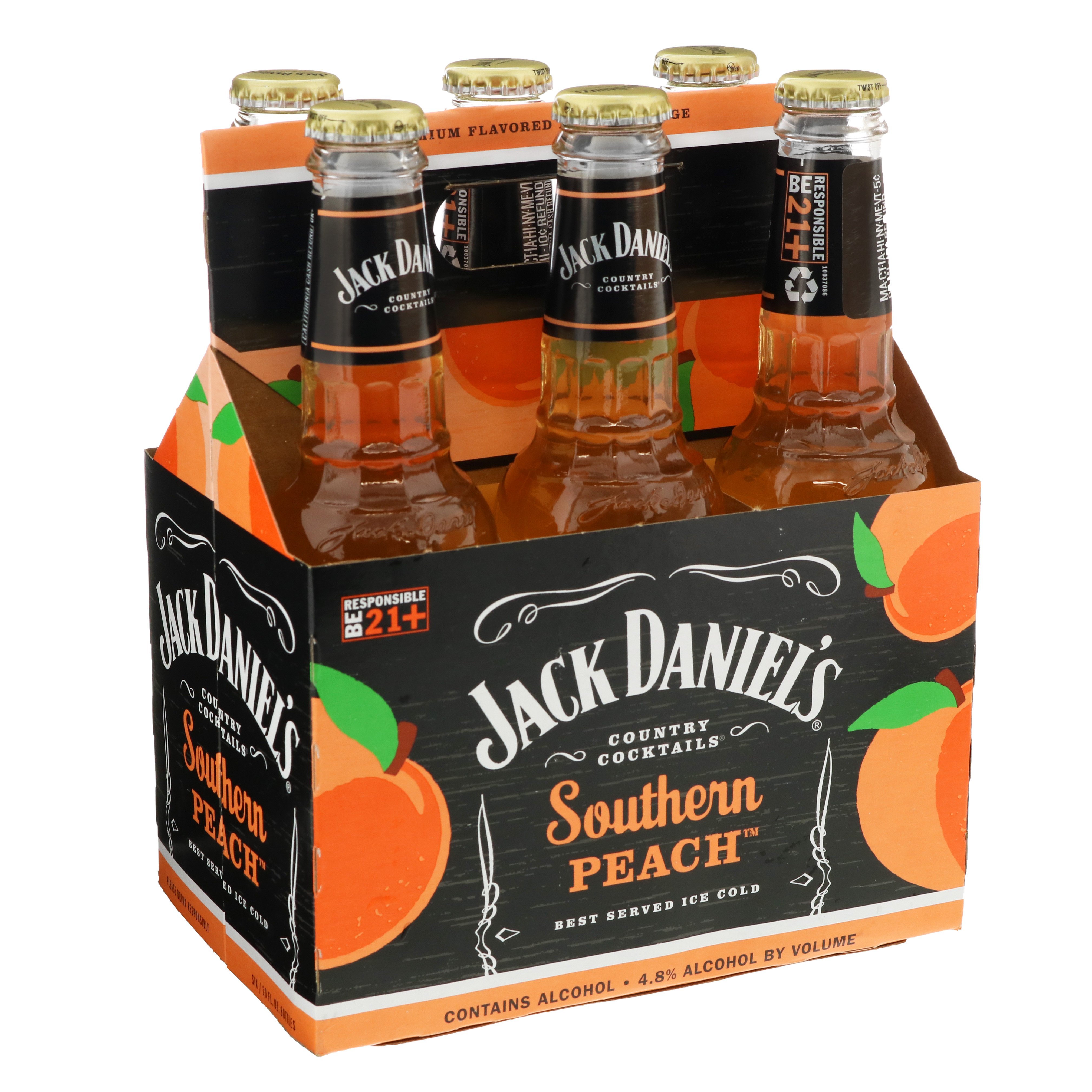 Jack Daniel's Country Cocktails Southern Peach 10 oz ...