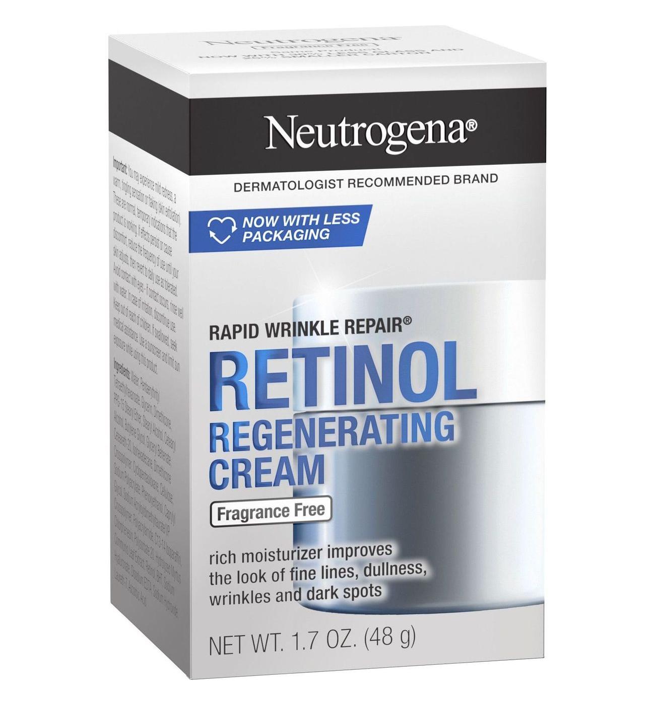 Neutrogena Rapid Wrinkle Repair Retinol Regenerating Cream, Fragrance-Free; image 7 of 8