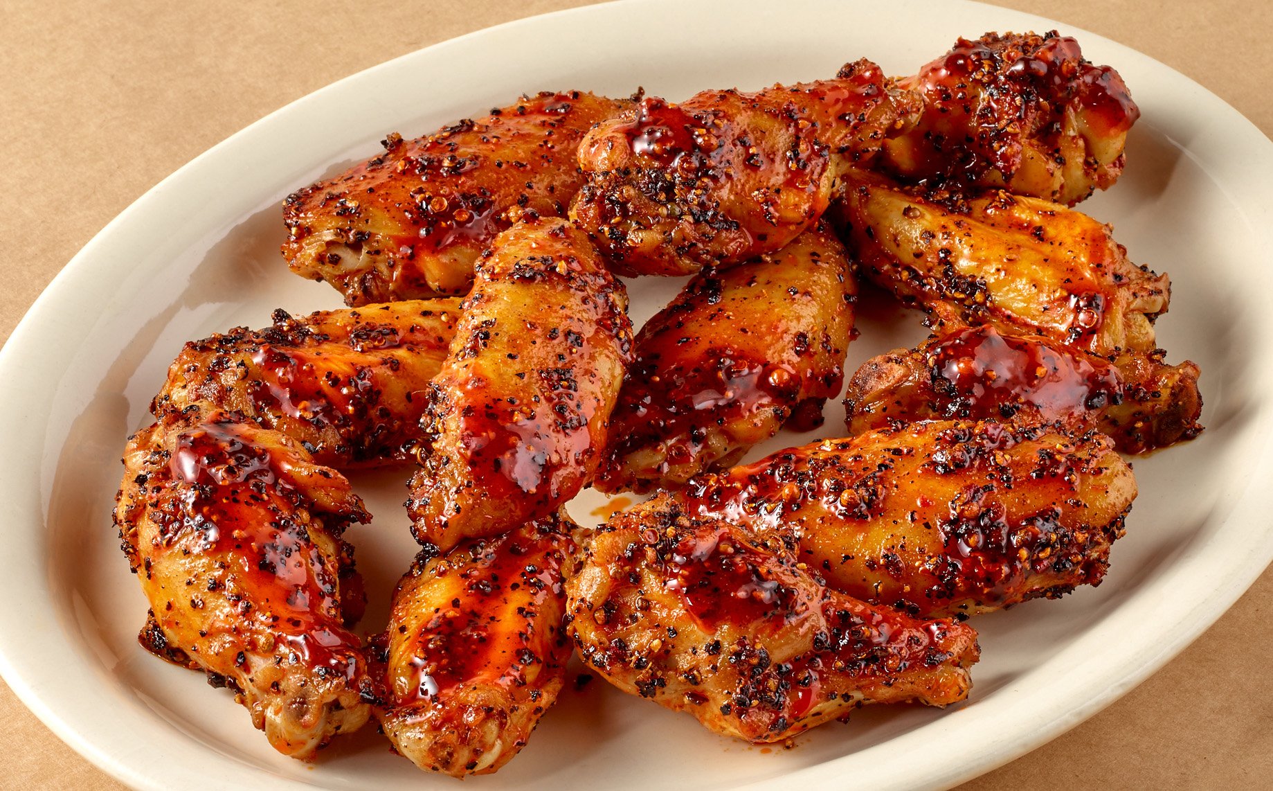 H-E-B Meat Market Marinated Chicken Wings - Smoky BBQ - Shop Chicken At ...