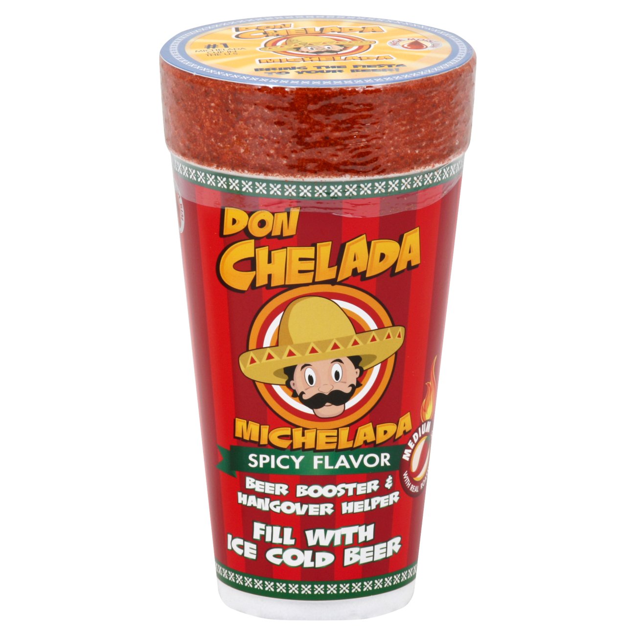 Michelada Beer Cups, Spicy Flavor, 12 Count, 1 Pack Each, By Don