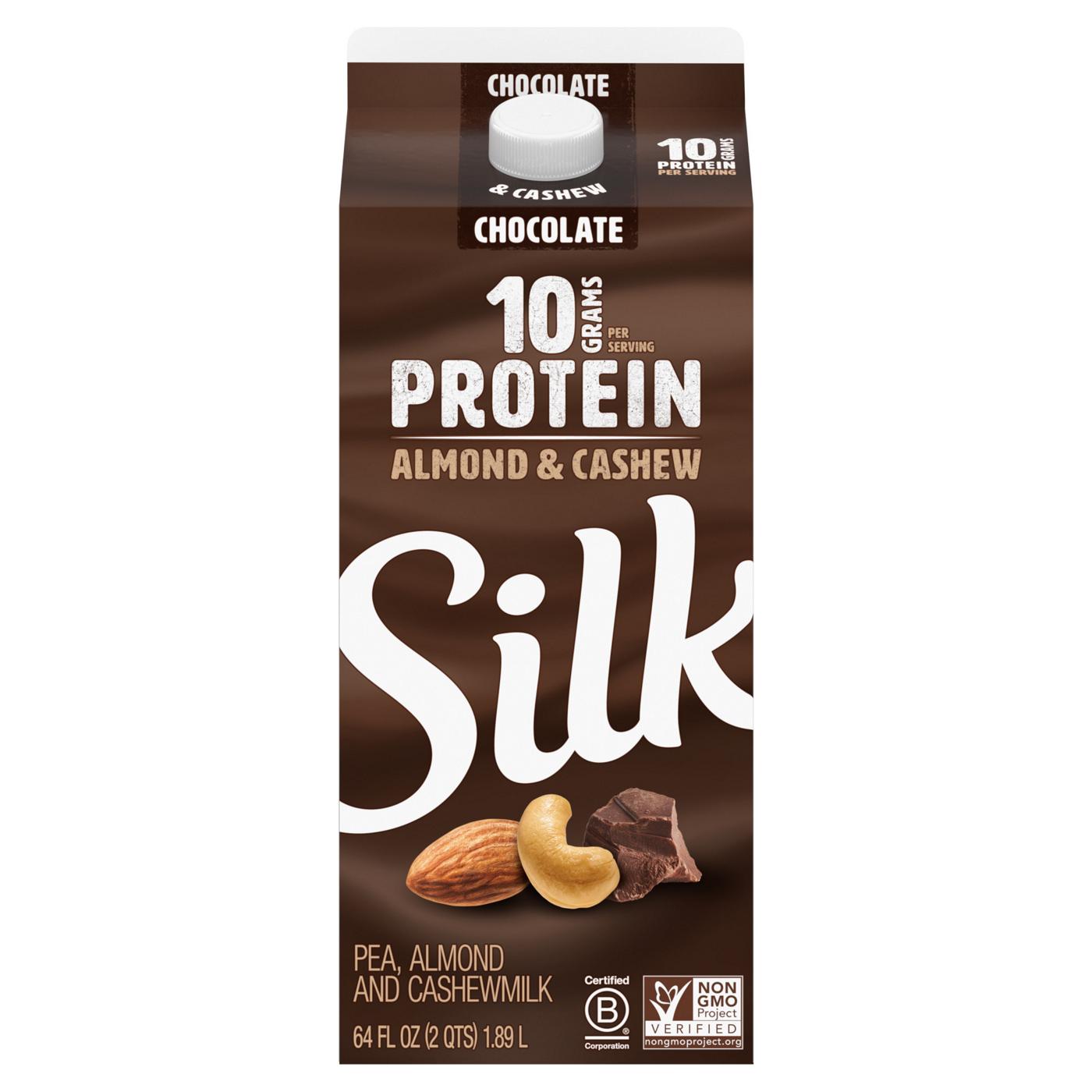 Silk Protein Chocolate Pea, Almond & Cashewmilk, Half Gallon; image 1 of 2