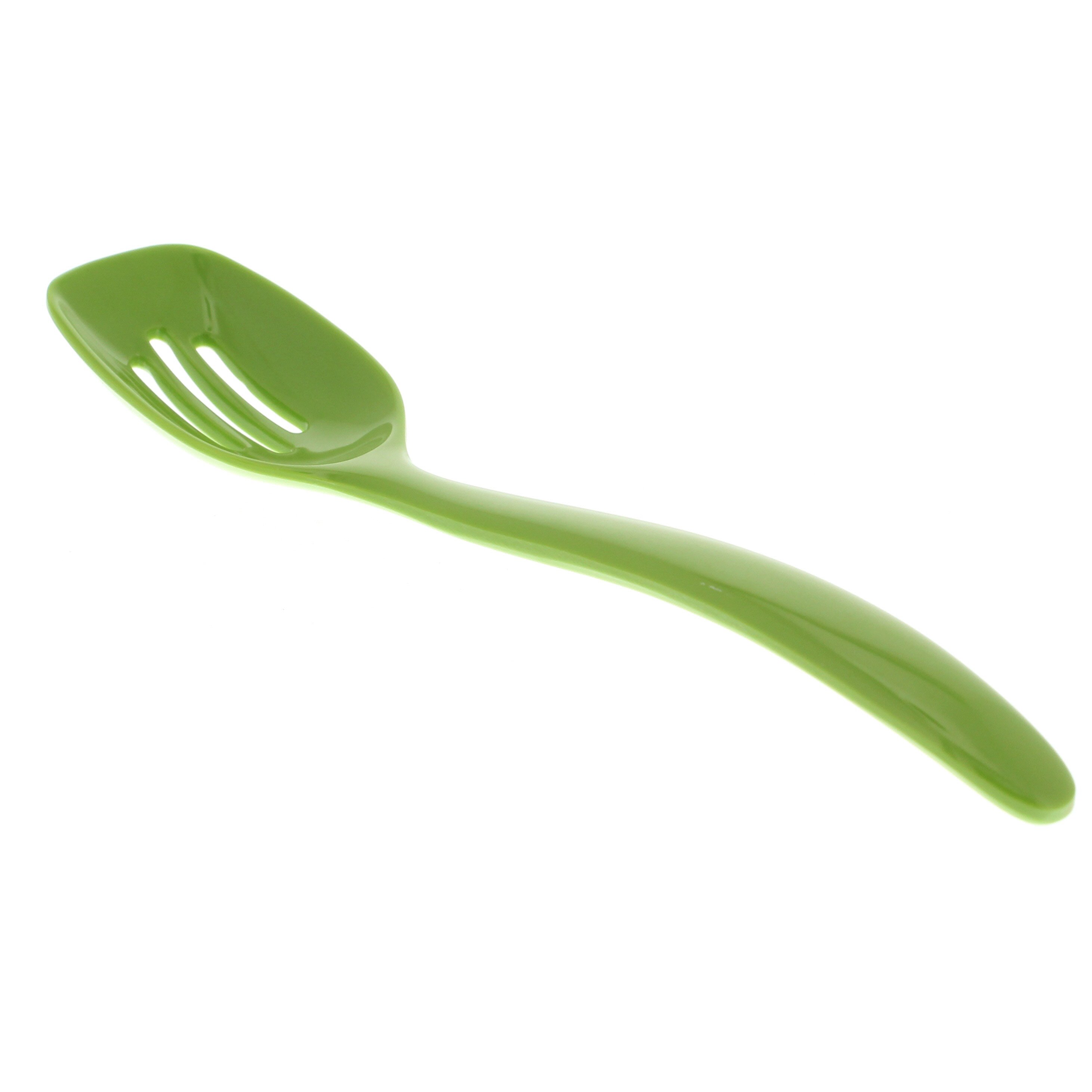 Hutzler Mini Melamine Green Slotted Spoon - Shop Utensils & Gadgets at ...