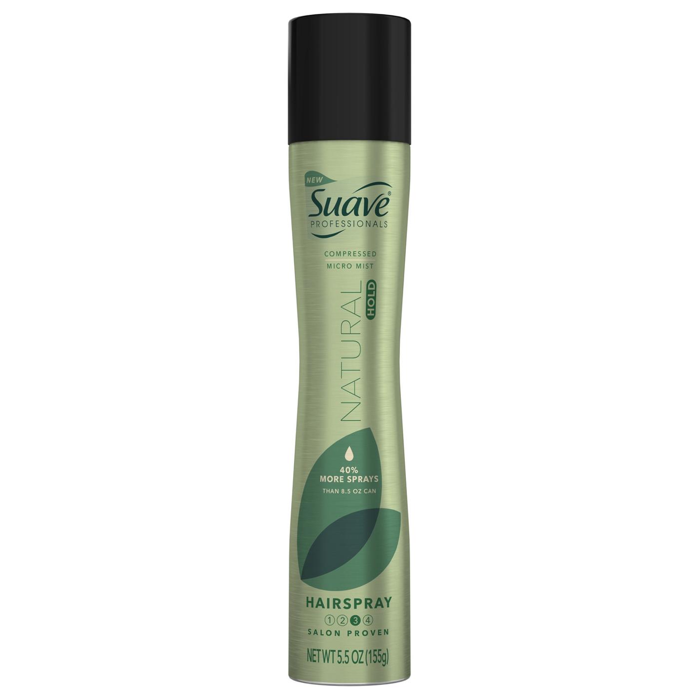 Suave Professionals Compressed Micro Mist Natural Hold Hairspray - Shop ...