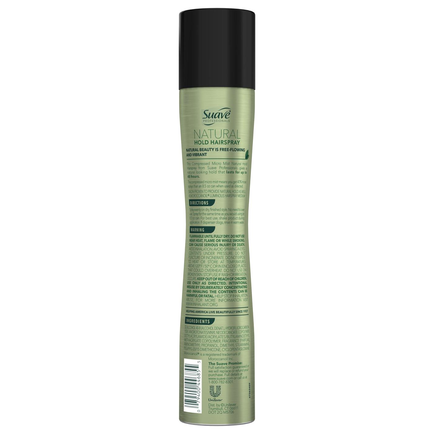 Suave Professionals Compressed Micro Mist Natural Hold Hairspray - Shop ...