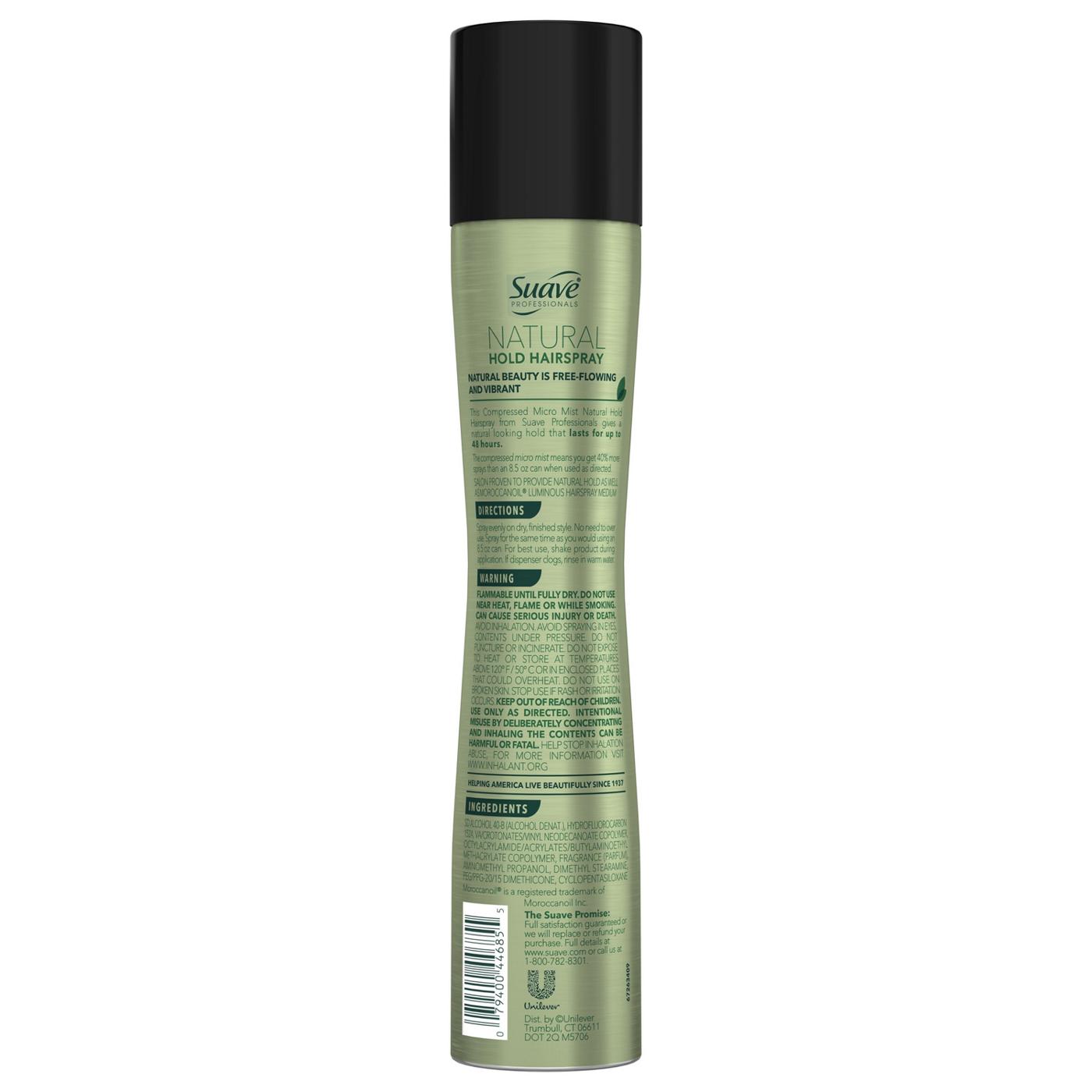 Suave Professionals Compressed Micro Mist Natural Hold Hairspray; image 2 of 4