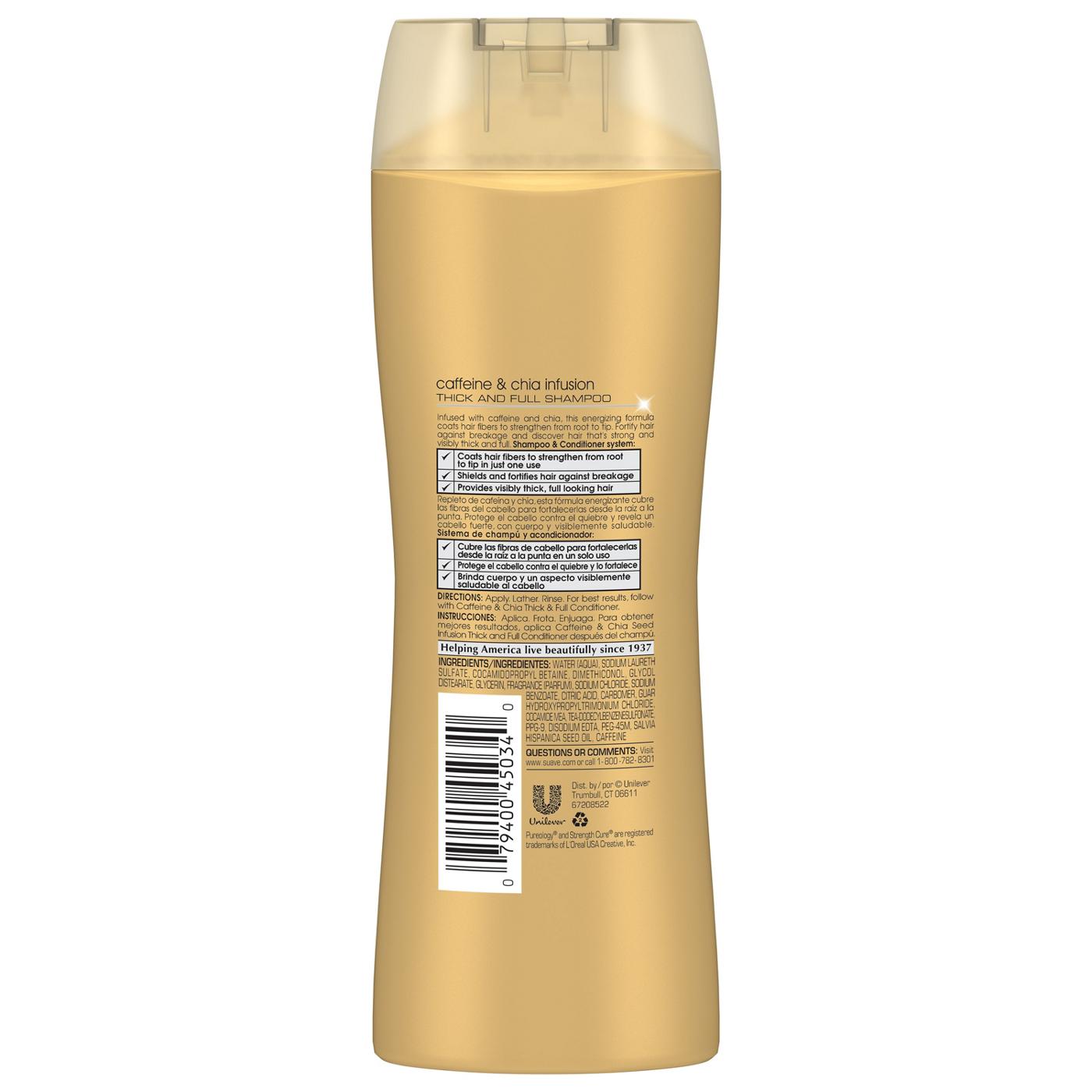 Suave Professionals Caffeine and Chia Infusion Shampoo; image 2 of 4