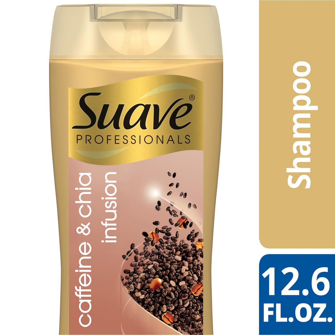 Suave Professionals Caffeine and Chia Infusion Shampoo; image 3 of 4