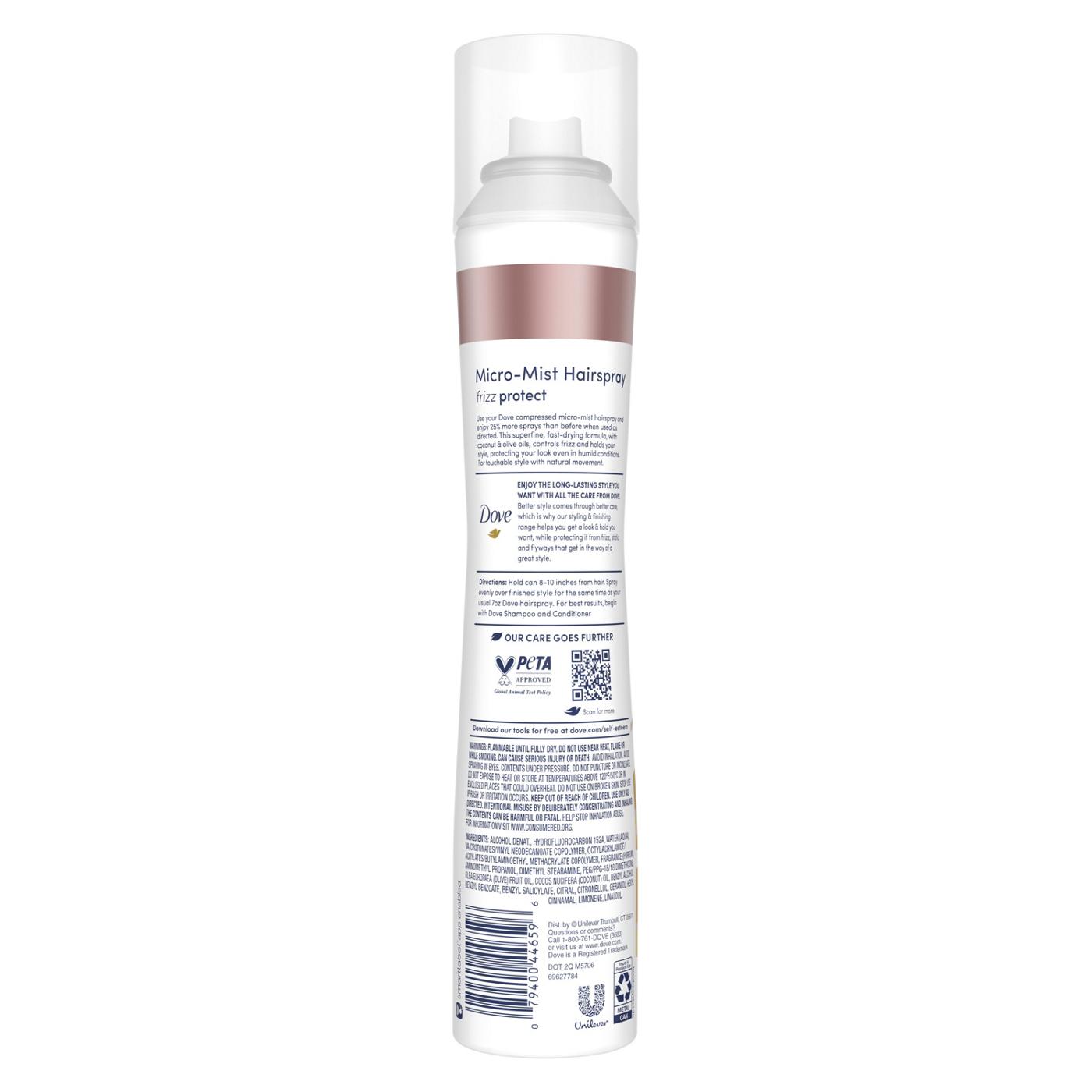 Dove Flexible Hold Hair Spray - Frizz Protect; image 2 of 7