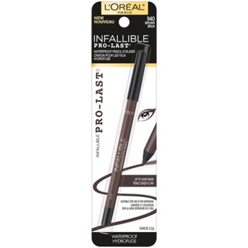 L'Oréal Paris Infallible Pro-Last Waterproof Eyeliner Pencil - Brown, 0.042 oz