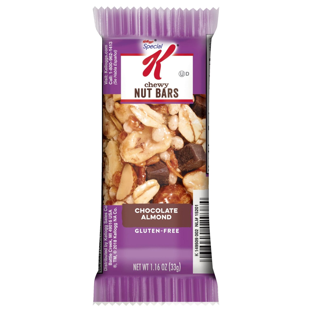Kellogg's Special K Chewy Nut Bars Chocolate Almond Shop Granola