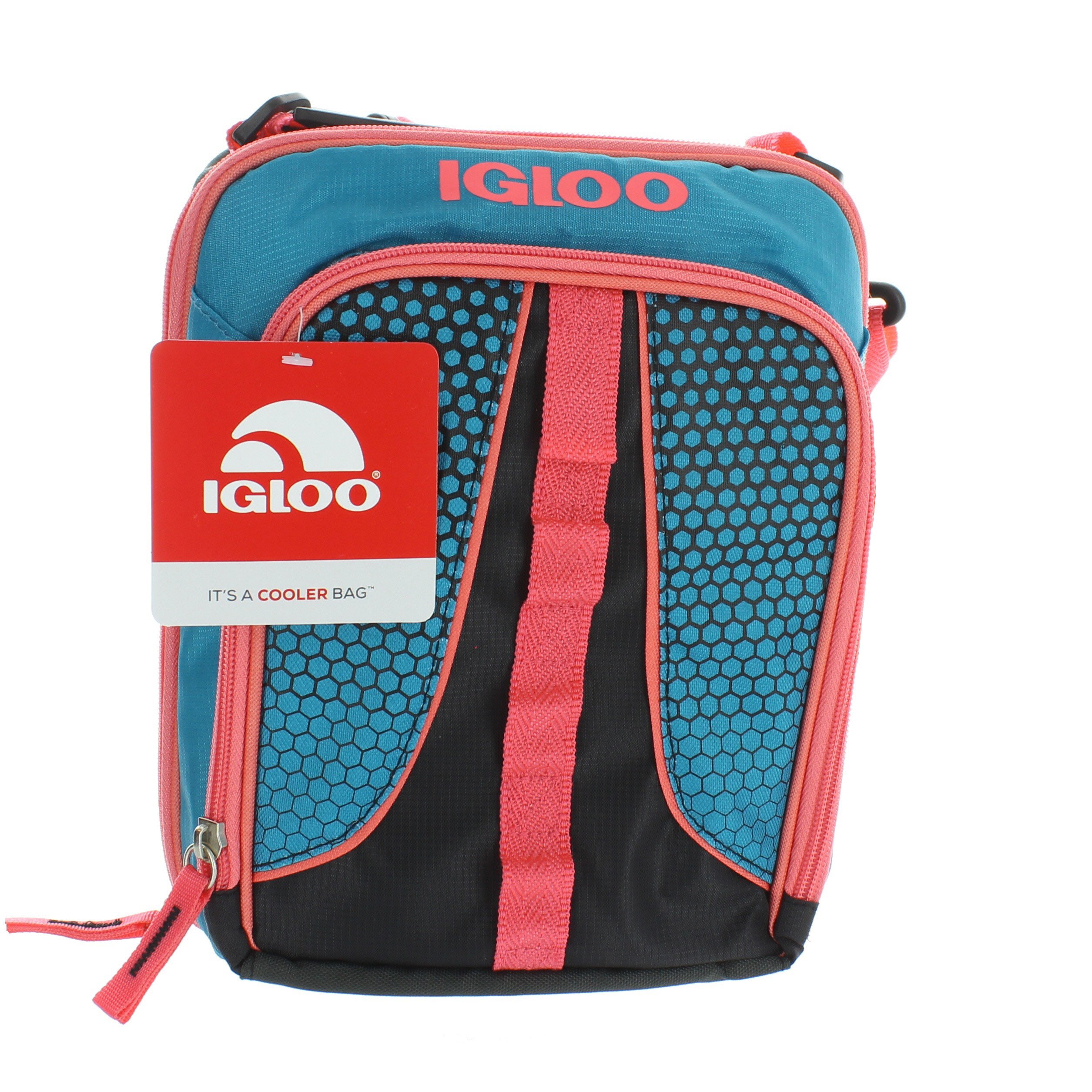 Igloo Peach and Blue Vertical Lunch Kit Shop Lunch Boxes at HEB