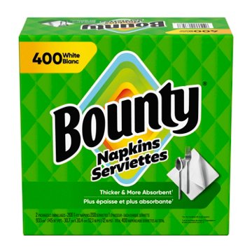 Bounty Paper Napkins - White, 400 ct