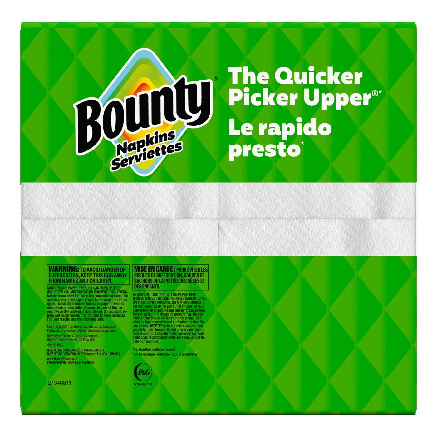 Bounty Paper Napkins - White; image 8 of 10