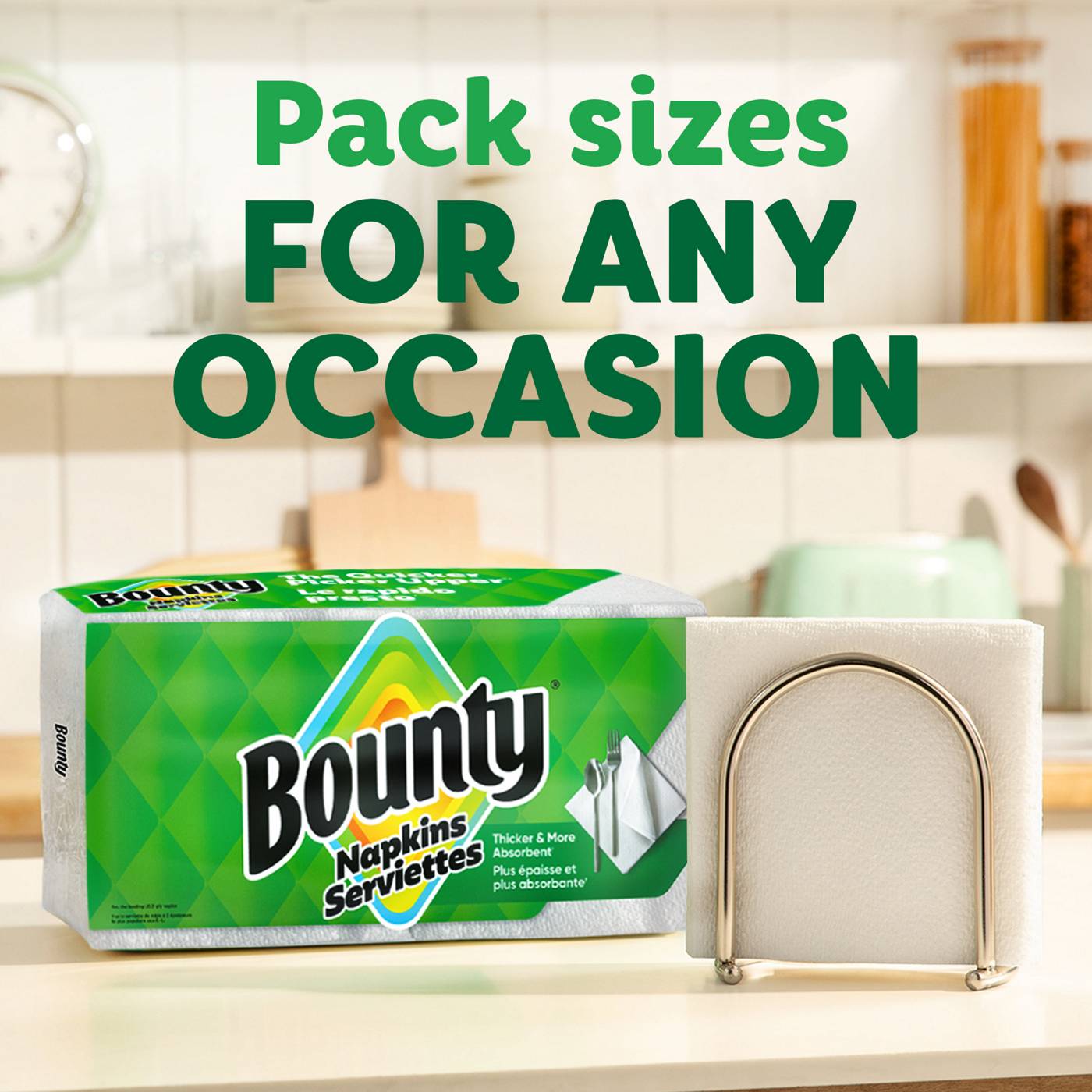 Bounty Paper Napkins - White; image 9 of 10