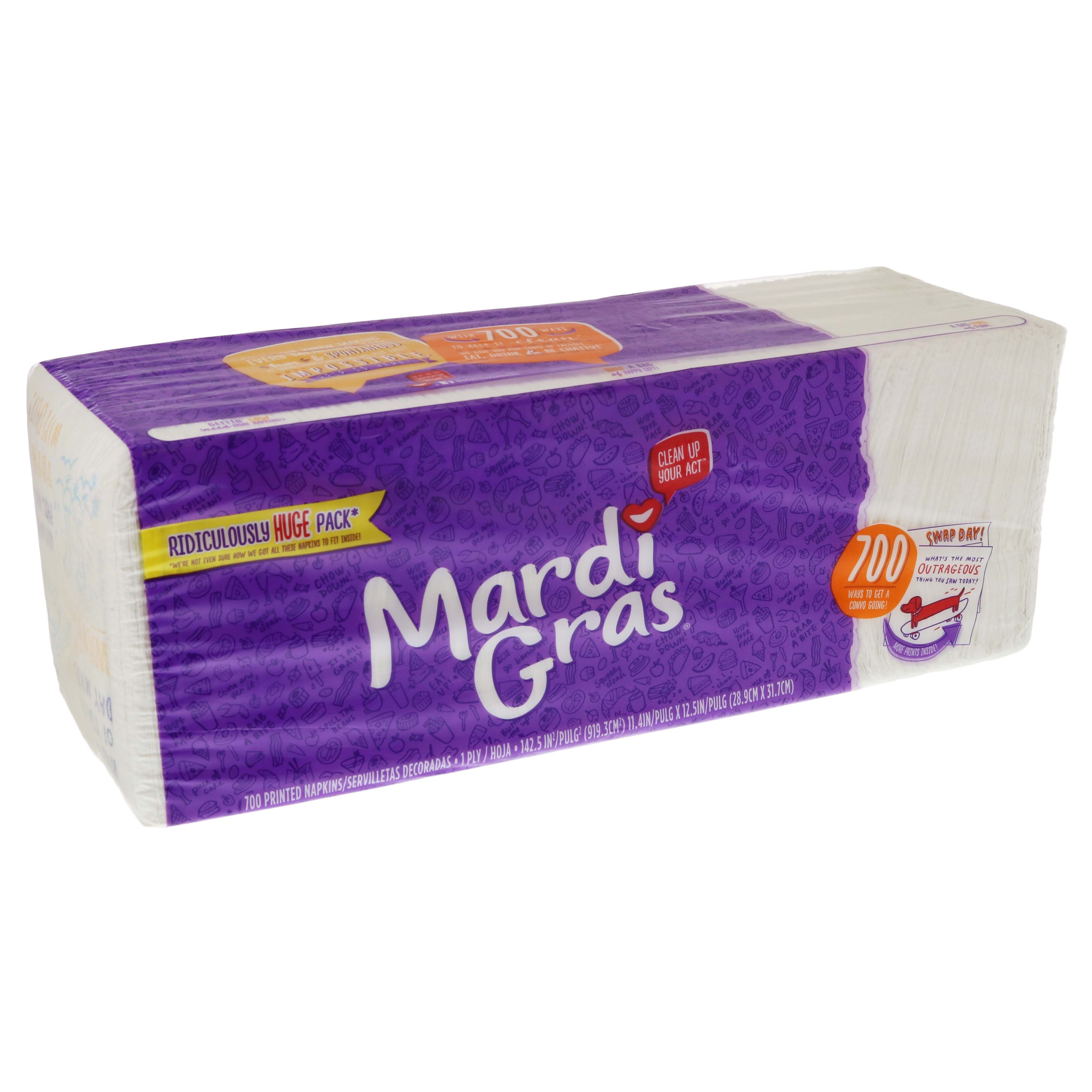 mardi gras napkins