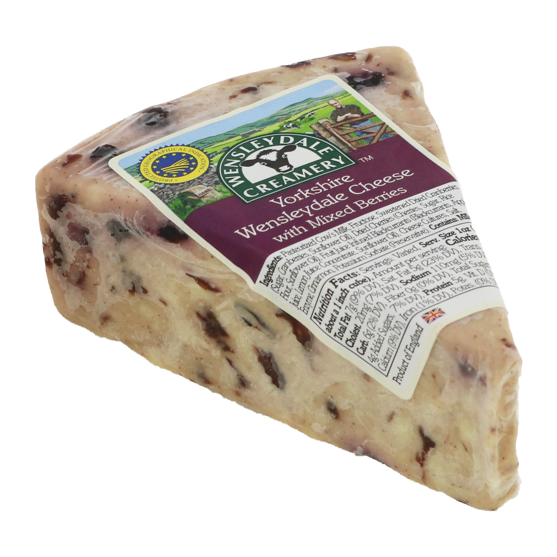 Wensleydale Creamery Yorkshire with Mixed Berries - Shop Cheese at H-E-B