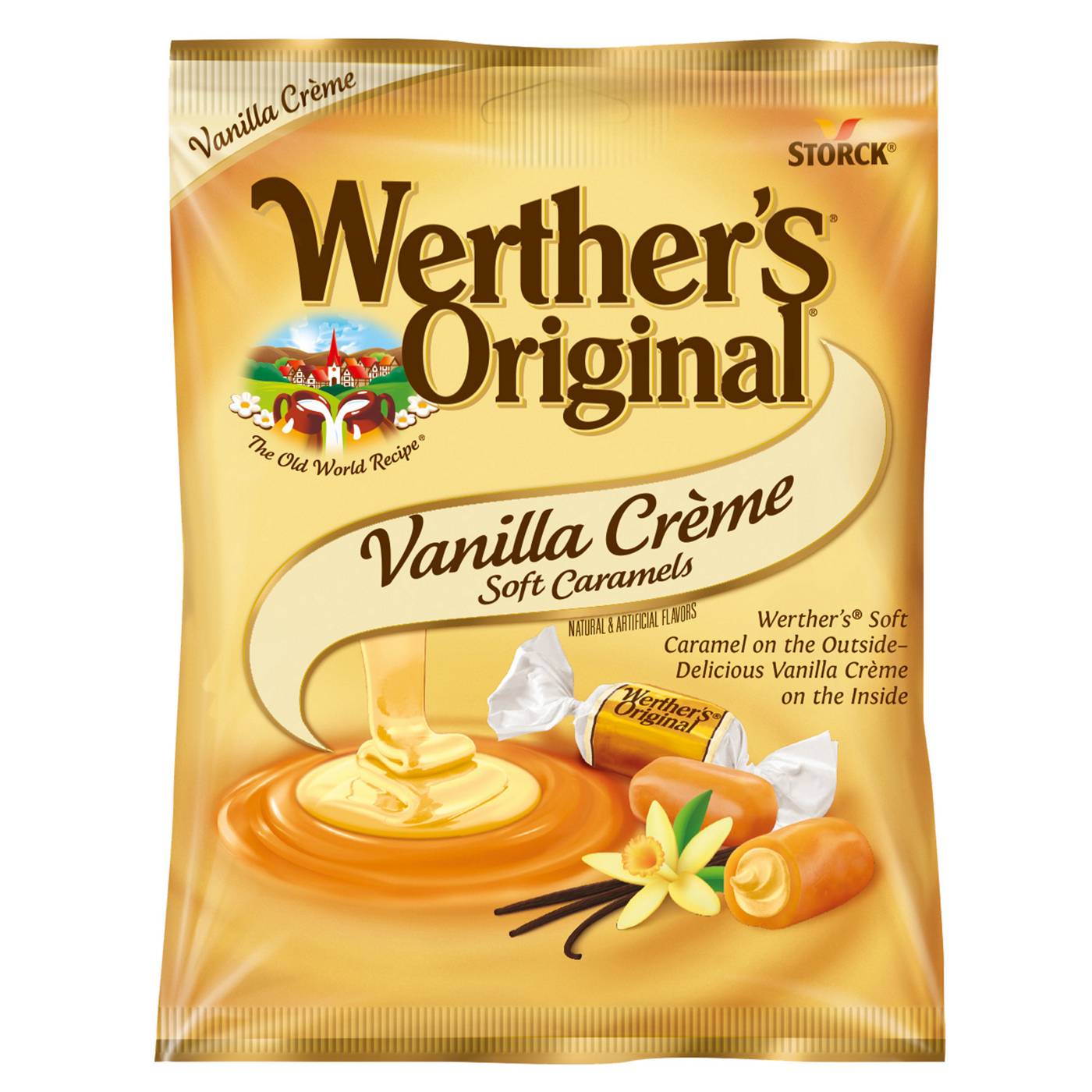 Werther's Original Soft Vanilla Creme Caramel Candy; image 1 of 6
