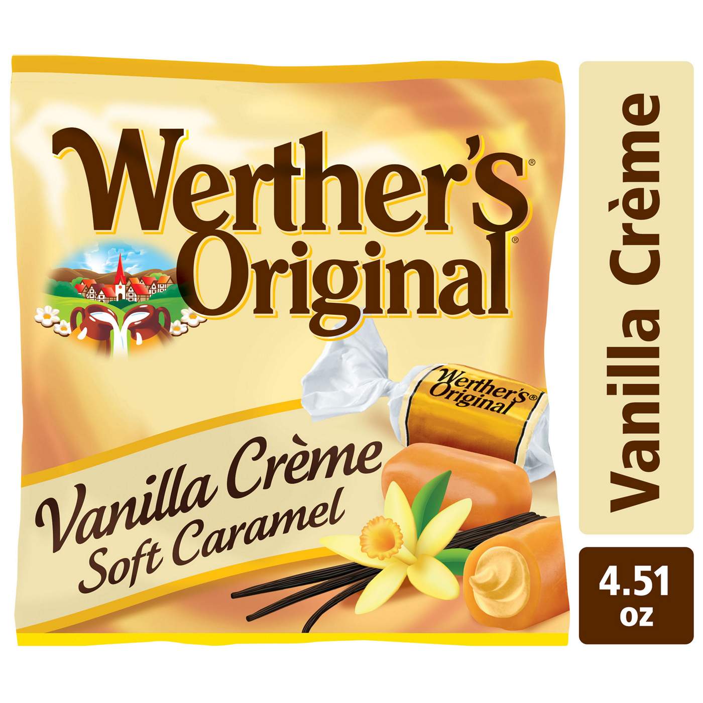 Werther's Original Soft Vanilla Creme Caramel Candy; image 2 of 6