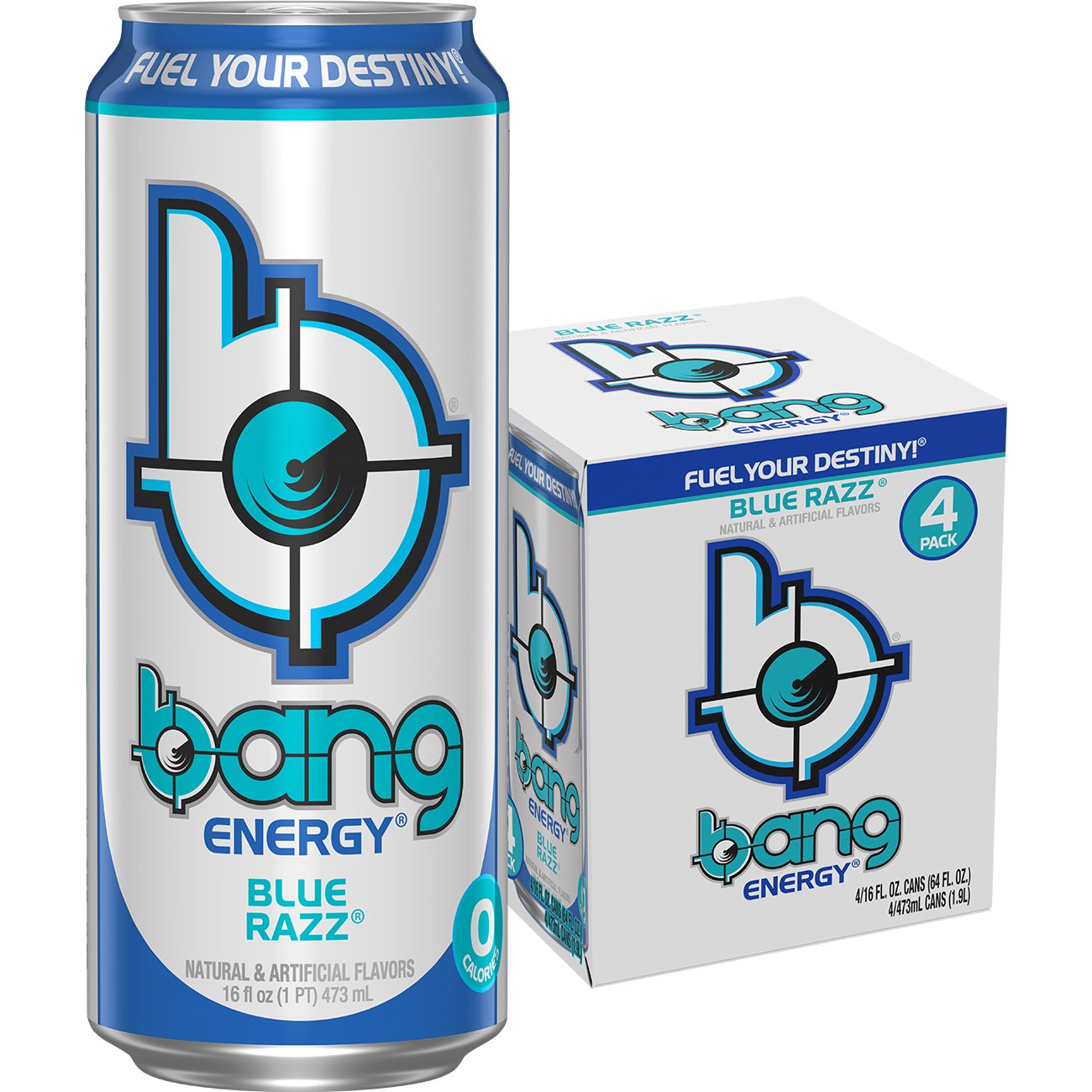 Bang Energy Blue Razz 4 pk Cans Shop Sports & energy drinks at HEB