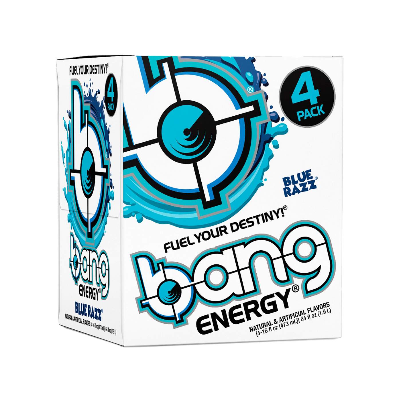 Bang Energy Blue Razz 4 pk Cans; image 4 of 5